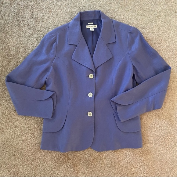 Coldwater Creek Linen Blazer Bundle Lot  – Pink & Purple – Size 12 - Picture 3 of 12